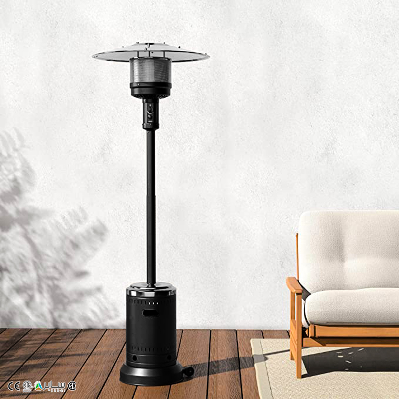 Black Powder Coated Patio Heater